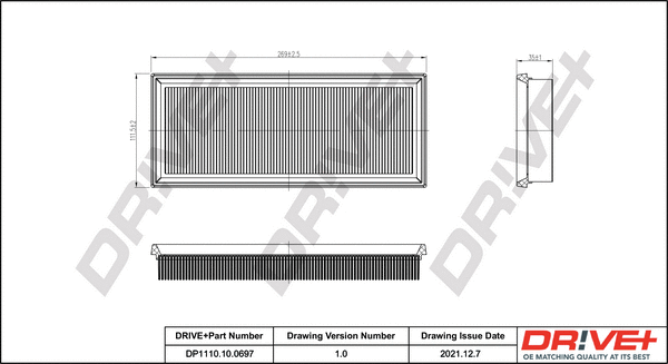 Air Filter (DP1110.10.0697)