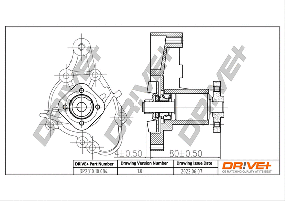 Water Pump, engine cooling (DP2310.10.084)