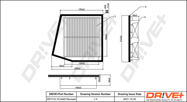Air Filter (DP1110.10.0445)
