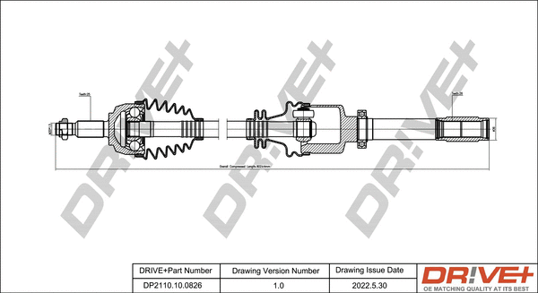 Drive Shaft (DP2110.10.0826)