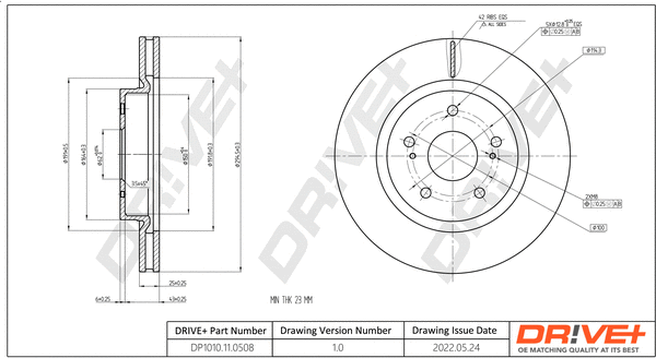 Brake Disc (DP1010.11.0508)