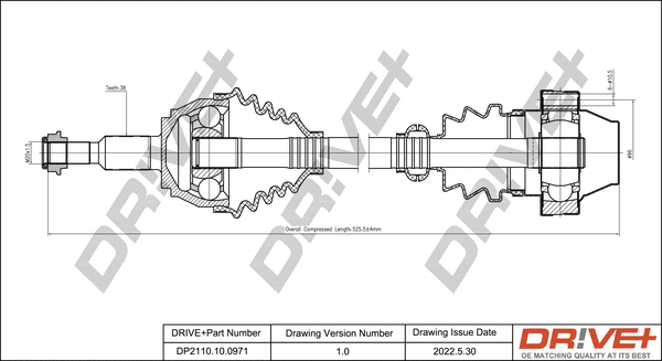 Drive Shaft (DP2110.10.0971)