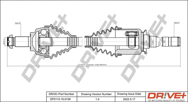 Drive Shaft (DP2110.10.0126)