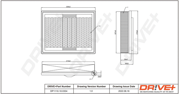 Air Filter (DP1110.10.0354)