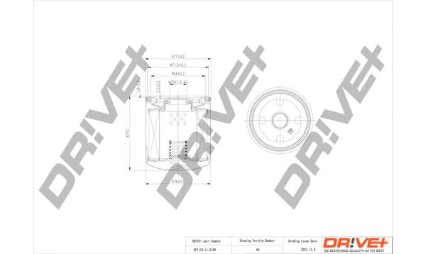 Oil Filter (DP1110.11.0140)