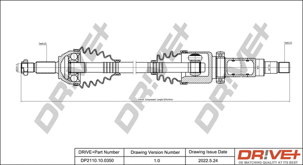 Drive Shaft (DP2110.10.0350)