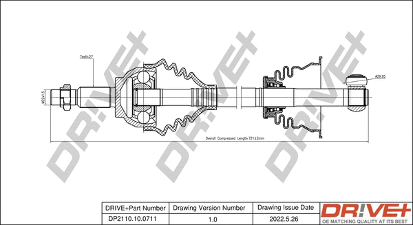 Drive Shaft (DP2110.10.0711)