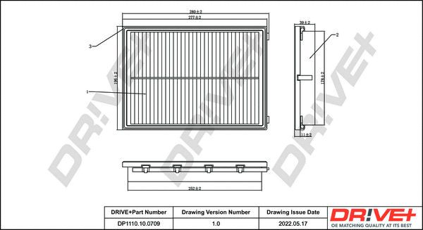 Air Filter (DP1110.10.0709)