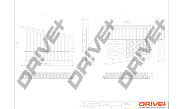 Air Filter (DP1110.10.0187)