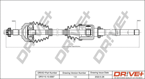 Drive Shaft (DP2110.10.0567)