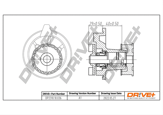 Water Pump, engine cooling (DP2310.10.036)