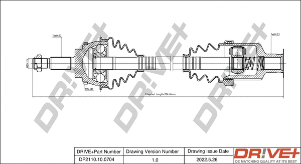 Drive Shaft (DP2110.10.0704)