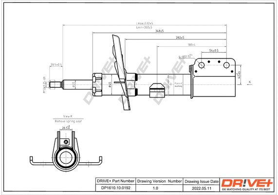 Shock Absorber (DP1610.10.0192)