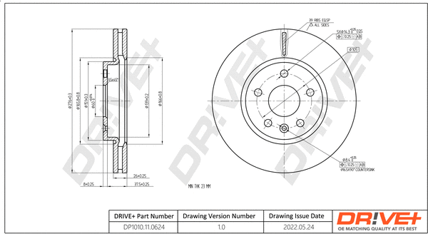 Brake Disc (DP1010.11.0624)