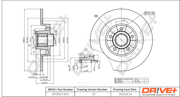 Brake Disc (DP1010.11.1675)