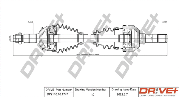 Drive Shaft (DP2110.10.1747)