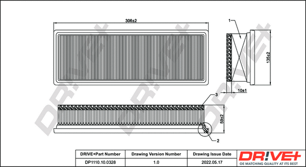 Air Filter (DP1110.10.0328)
