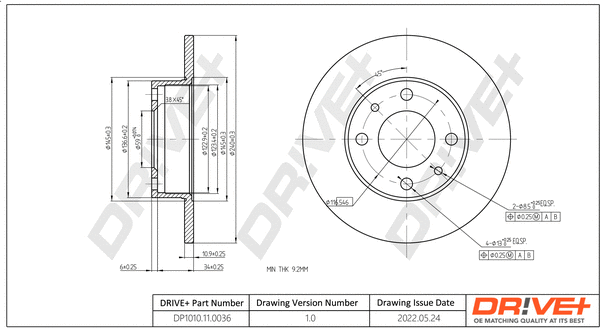Brake Disc (DP1010.11.0036)