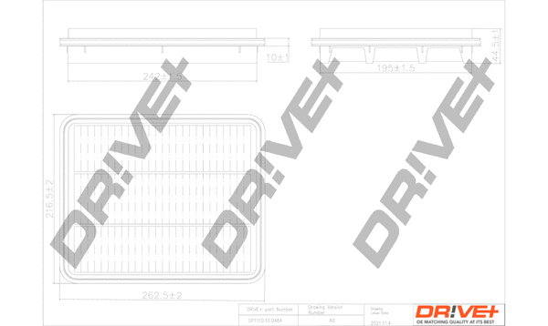 Air Filter (DP1110.10.0484)