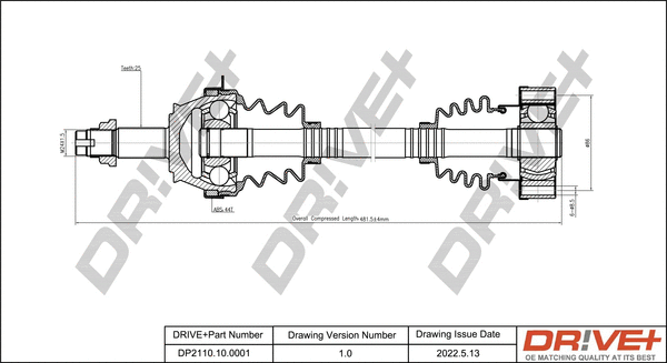 Drive Shaft (DP2110.10.0001)
