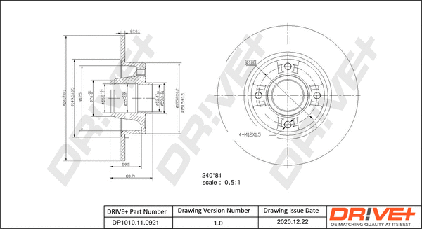 Brake Disc (DP1010.11.0798)