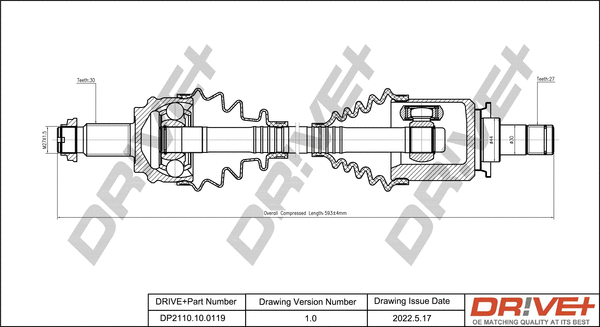 Drive Shaft (DP2110.10.0119)