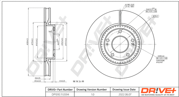 Brake Disc (DP1010.11.0594)