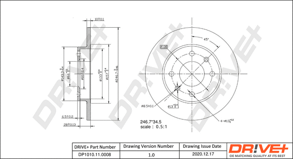 Brake Disc (DP1010.11.0008)