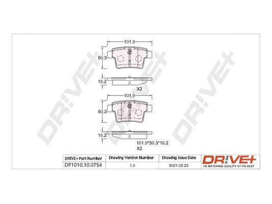 Brake Pad Set, disc brake (DP1010.10.0754)