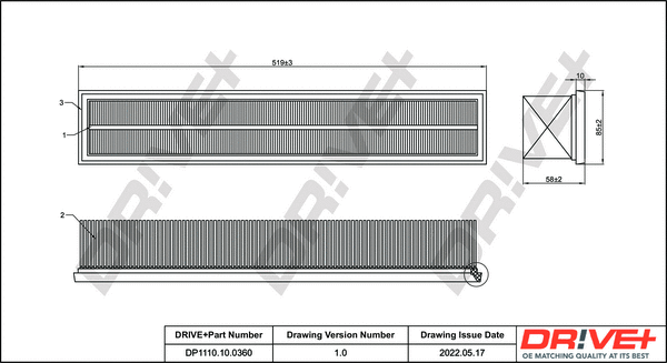Air Filter (DP1110.10.0360)