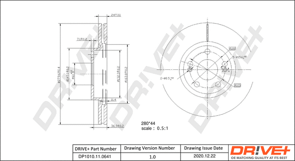 Brake Disc (DP1010.11.0641)