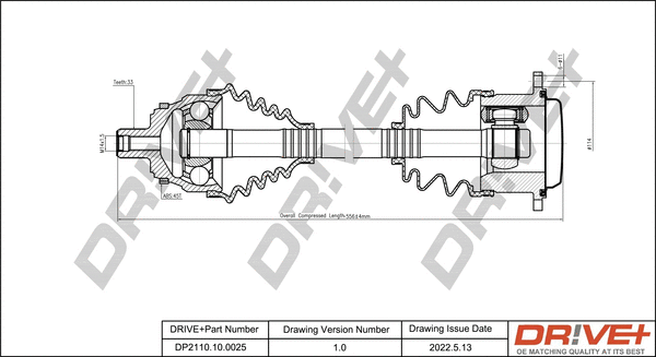 Drive Shaft (DP2110.10.0025)