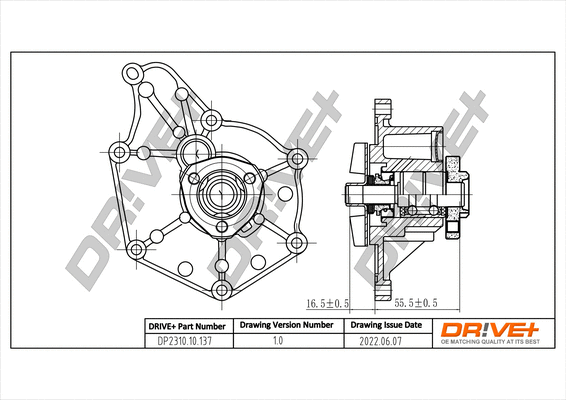 Water Pump, engine cooling (DP2310.10.137)