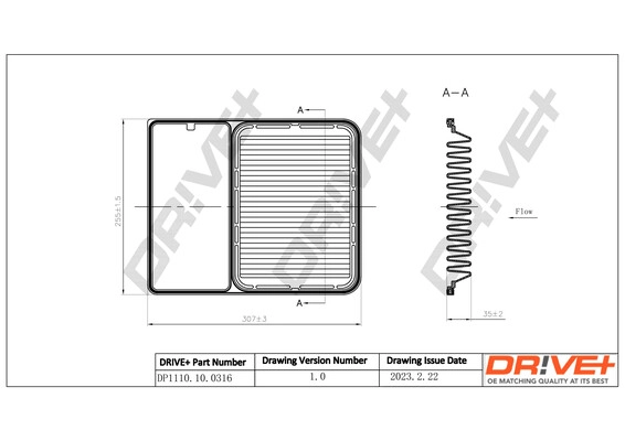 Air Filter (DP1110.10.0316)