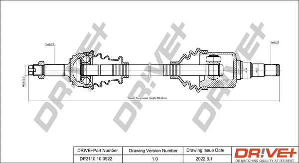 Drive Shaft (DP2110.10.0922)