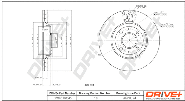 Brake Disc (DP1010.11.0846)
