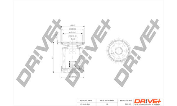 Oil Filter (DP1110.11.0161)