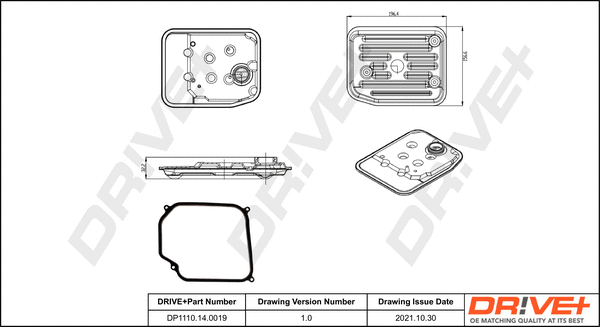 Hydraulic Filter Kit, automatic transmission (DP1110.14.0019)