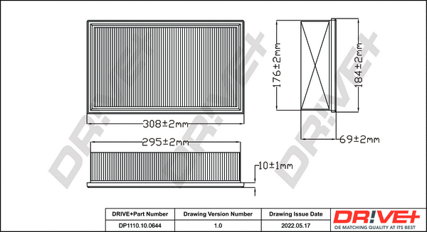 Air Filter (DP1110.10.0644)