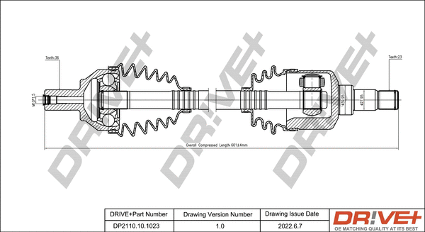 Drive Shaft (DP2110.10.1023)