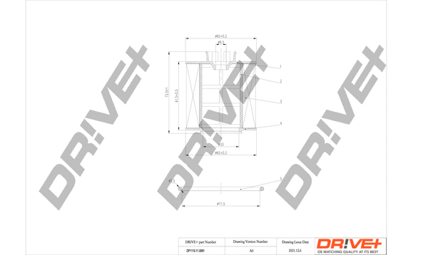 Oil Filter (DP1110.11.0091)