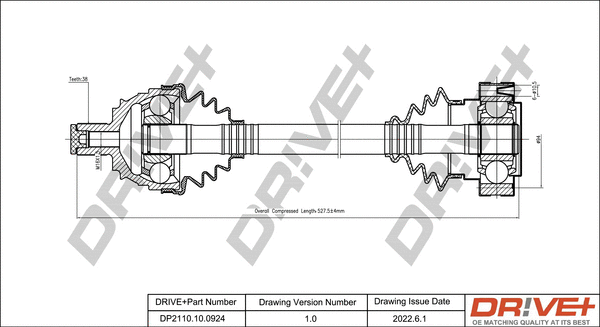 Drive Shaft (DP2110.10.0924)