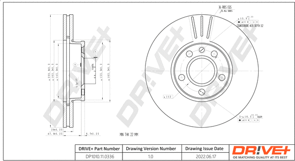 Brake Disc (DP1010.11.0336)