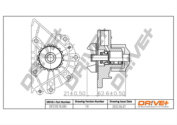 Water Pump, engine cooling (DP2310.10.085)