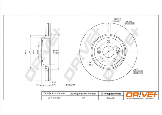 Brake Disc (DP1010.11.1211)