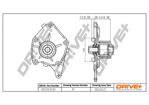 Water Pump, engine cooling (DP2310.10.101)