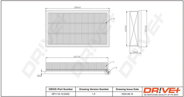 Air Filter (DP1110.10.0429)