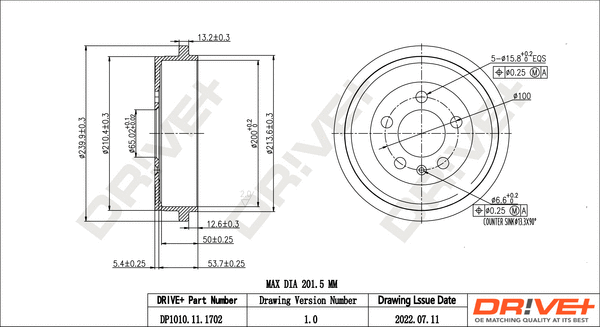 Brake Drum (DP1010.11.1702)