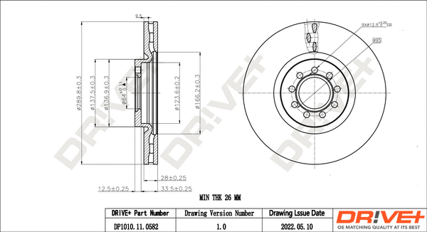 Brake Disc (DP1010.11.0582)