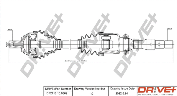 Drive Shaft (DP2110.10.0369)